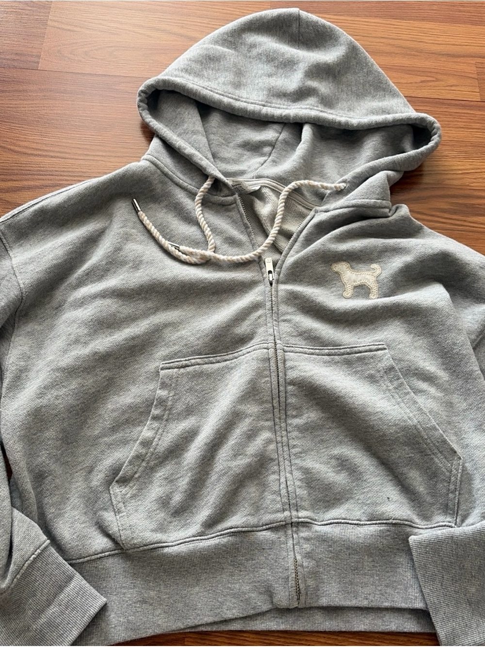 PINK Victoria's Secret Light Gray Hoodie